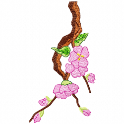 Flowers And Tree Embroidery Design 12 Flowers And Tree Embroidery Design 12